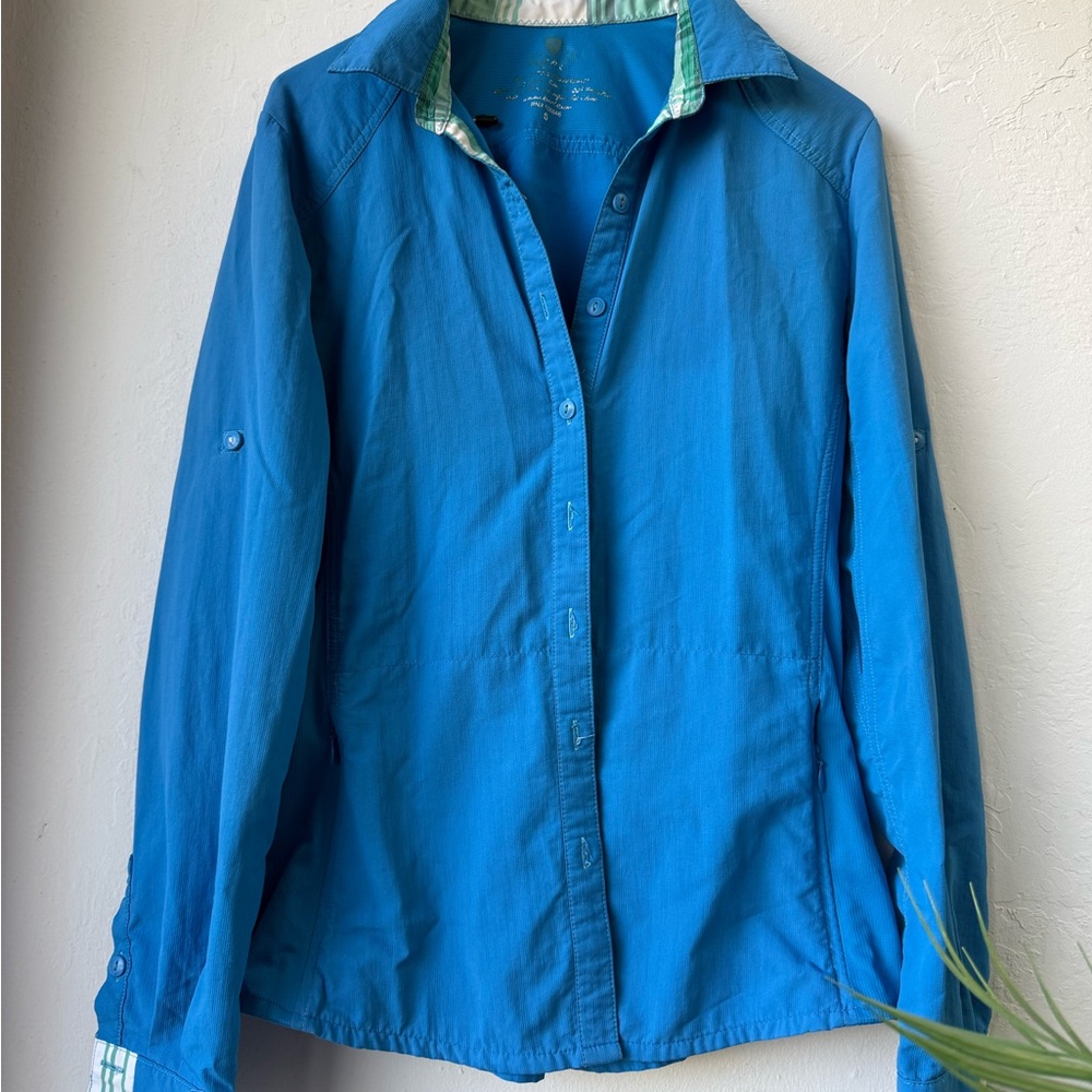 Kuhn Vibrant Blue Long Sleeve Shirt, size S